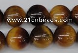CRO453 15.5 inches 16mm round yellow tiger eye beads wholesale