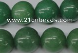 CRO495 15.5 inches 18mm round green aventurine beads wholesale