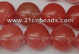 CRO499 15.5 inches 18mm round cherry quartz beads wholesale