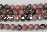 CRO51 15.5 inches 6mm round rhodonite gemstone beads wholesale