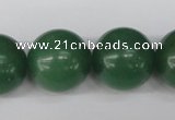 CRO530 15.5 inches 20mm round green aventurine beads wholesale