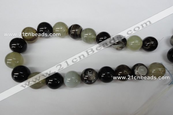 CRO532 15.5 inches 20mm round agate gemstone beads wholesale