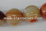 CRO533 15.5 inches 20mm round agate gemstone beads wholesale