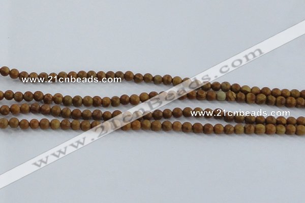 CRO551 15.5 inches 4mm round grain stone beads wholesale