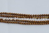 CRO552 15.5 inches 6mm round grain stone beads wholesale