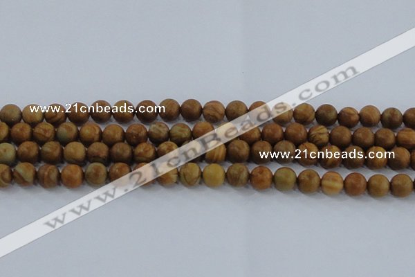 CRO553 15.5 inches 8mm round grain stone beads wholesale