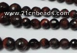 CRO708 15.5 inches 6mm – 14mm faceted round red tiger eye beads