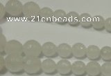 CRO712 15.5 inches 6mm – 14mm faceted round candy jade beads