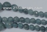 CRO716 15.5 inches 6mm – 14mm faceted round candy jade beads