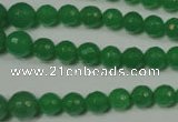 CRO717 15.5 inches 6mm – 14mm faceted round candy jade beads