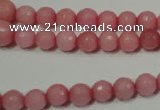 CRO719 15.5 inches 6mm – 14mm faceted round candy jade beads