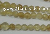 CRO747 15.5 inches 6mm – 14mm faceted round watermelon yellow beads