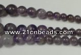 CRO755 15.5 inches 6mm – 14mm round amethyst beads wholesale