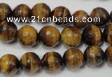 CRO783 15.5 inches 10mm faceted round yellow tiger eye beads wholesale