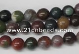 CRO82 15.5 inches 8mm round Indian agate gemstone beads wholesale