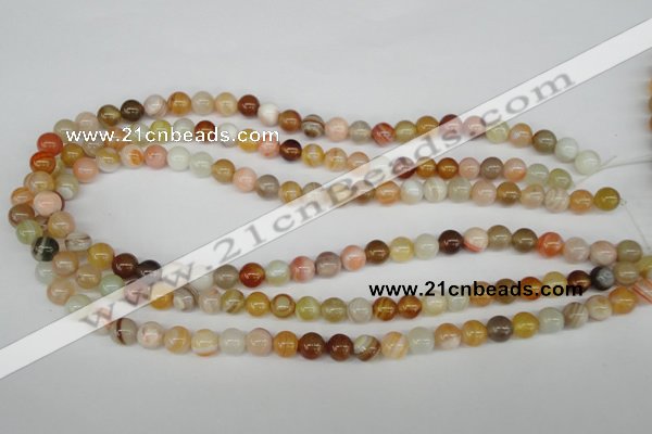 CRO86 15.5 inches 8mm round agate gemstone beads wholesale