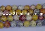 CRO860 15.5 inches 4mm round sky eye stone beads wholesale