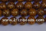 CRO881 15.5 inches 6mm round elephant blood stone beads