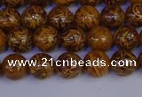 CRO881 15.5 inches 6mm round elephant blood stone beads