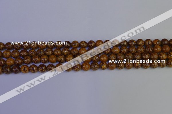 CRO881 15.5 inches 6mm round elephant blood stone beads