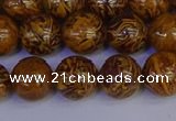 CRO883 15.5 inches 10mm round elephant blood stone beads