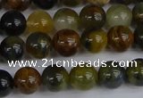 CRO902 15.5 inches 8mm round golden pietersite beads wholesale