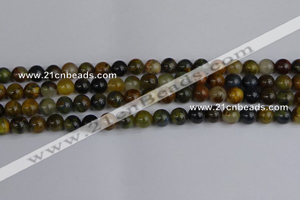 CRO903 15.5 inches 10mm round golden pietersite beads wholesale