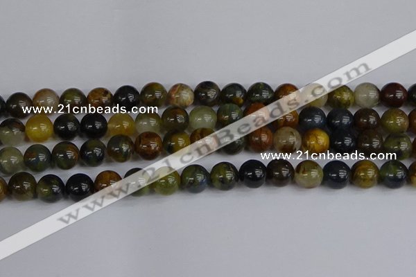 CRO905 15.5 inches 14mm round golden pietersite beads wholesale