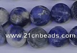 CRO954 15.5 inches 12mm round matte sodalite beads wholesale