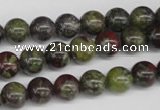 CRO97 15.5 inches 8mm round dragon blood jasper beads wholesale