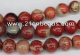 CRO99 15.5 inches 8mm round red jasper beads wholesale