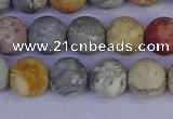 CRO993 15.5 inches 10mm round matte sky eye stone beads wholesale