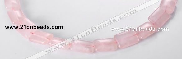 CRQ08 13*18mm rectangle A grade natural rose quartz beads