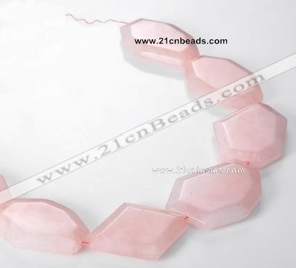 CRQ11 Freeform A grade natural rose quartz beads Wholesale