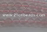 CRQ120 15.5 inches 4mm round natural rose quartz beads wholesale