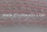 CRQ120 15.5 inches 4mm round natural rose quartz beads wholesale