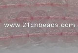 CRQ122 15.5 inches 8mm round natural rose quartz beads wholesale