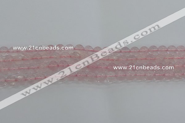 CRQ122 15.5 inches 8mm round natural rose quartz beads wholesale