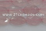 CRQ145 15.5 inches 8*10mm faceted oval natural rose quartz beads