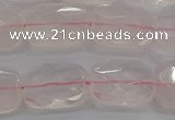 CRQ165 15.5 inches 12*16mm faceted rectangle natural rose quartz beads