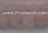 CRQ183 15.5 inches 10mm round matte rose quartz beads wholesale