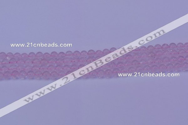 CRQ200 15.5 inches 4mm round Mozambique rose quartz beads