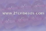 CRQ205 15.5 inches 14mm round Mozambique rose quartz beads