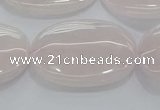 CRQ236 15.5 inches 18*25mm oval rose quartz beads wholesale