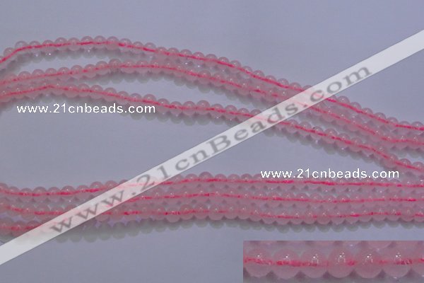 CRQ250 15.5 inches 4mm round rose quartz beads Wholesale