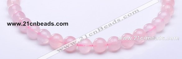 CRQ26 15.5 inches 6mm round natural rose quartz beads Wholesale