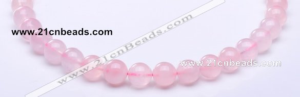 CRQ27 15.5 inches 8mm round natural rose quartz beads Wholesale