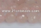 CRQ292 15.5 inches 12mm faceted round rose quartz gemstone beads