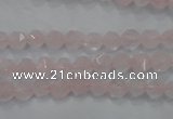 CRQ300 15 inches 6mm faceted nuggets rose quartz beads