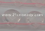 CRQ380 15.5 inches 13*13mm faceted briolette rose quartz beads